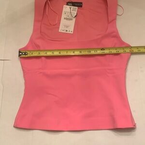 New with tag Zara pink going out top. Size M